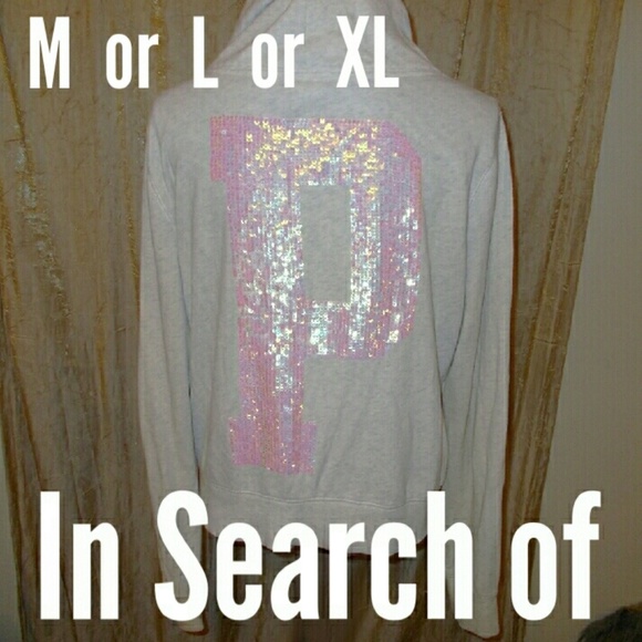 Victoria's Secret Jackets & Blazers - ISO Victoria's Secret PINK hoodie sweatshirt bling